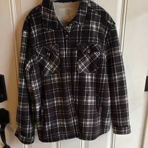 Black and White Plaid Jacket